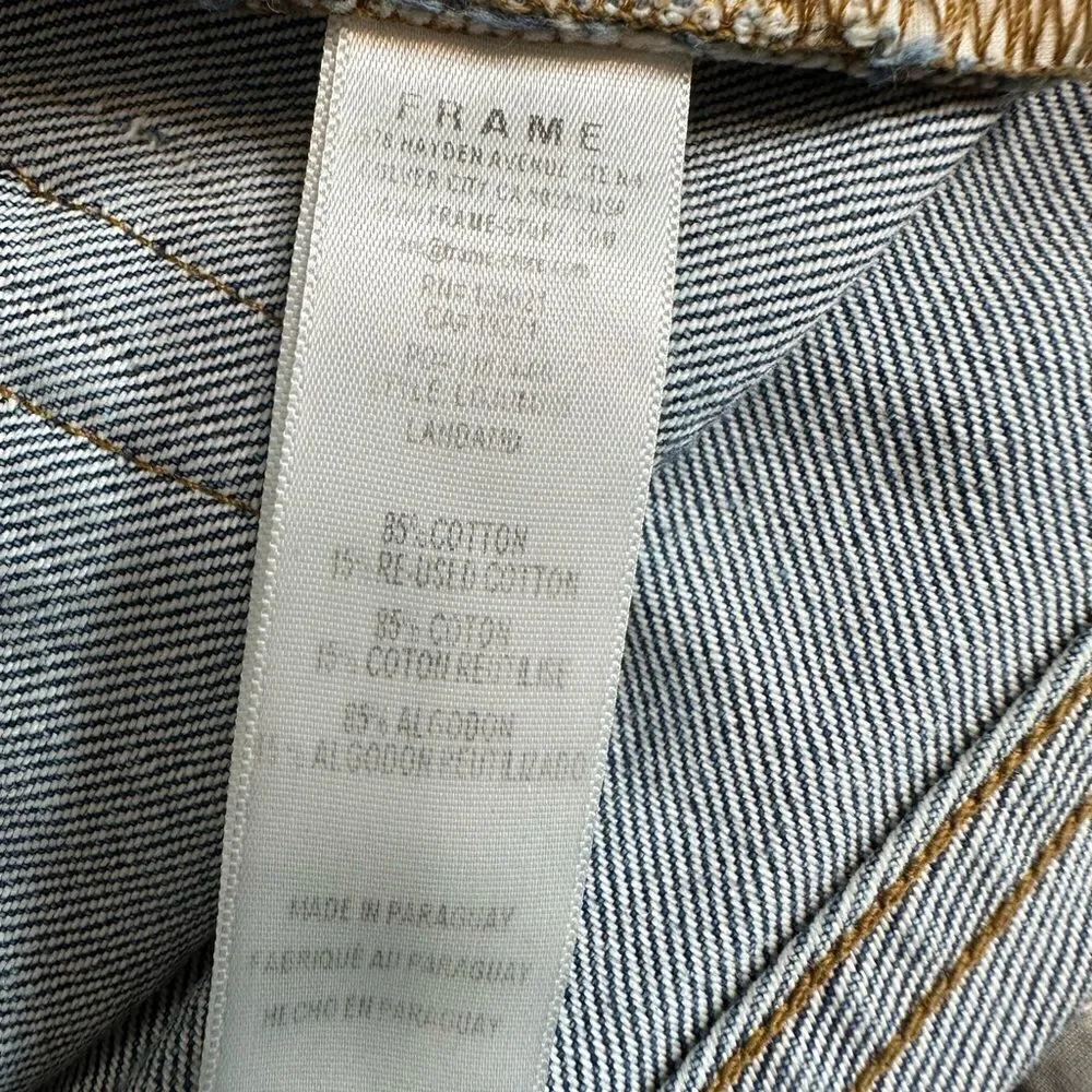 Frame Le Original Landa Mix Patchwork Jeans| Size 28 - Picture 8 of 9